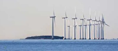 Offshore Wind Farm Near Island - iStockPhoto
